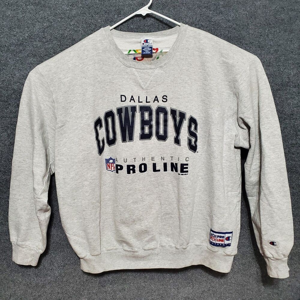 Vintage Dallas Cowboys Sweatshirt Pro Line NFL Champion Mens 4XL Gray 90s 1996